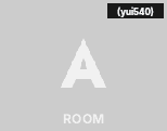 The room transition: the camera sits inside a box that turns from wall A to wall B — the letters are baked path textures riding the walls